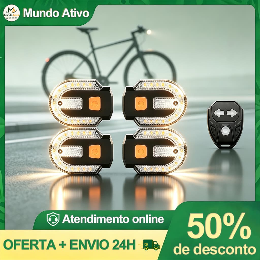 Seta Traseira Bike Sem Fio Recarregável USB 38 Leds À Prova D'água Farol Indicador Acessórios