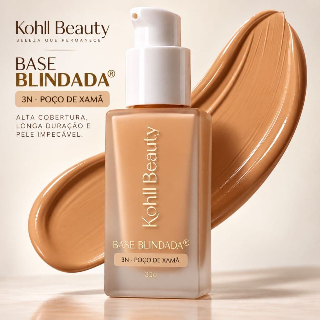 Base Blindada Kohll Beauty Cor 3n Poço De Xamã À prova D´água Longa Duração