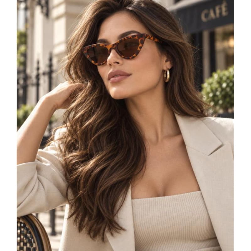 Óculos De sol feminino gatinho proteção uv 400
