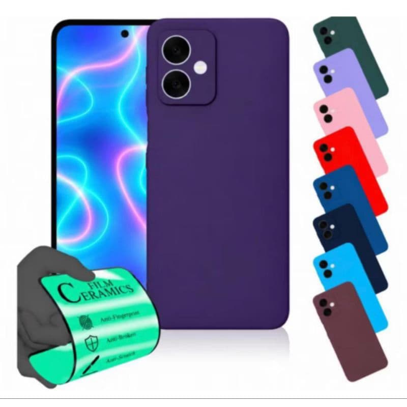 Capinha + Película Galaxy A07 4G\5G Capa  Aveludada Anti Impacto Samsung Proteção Premium
