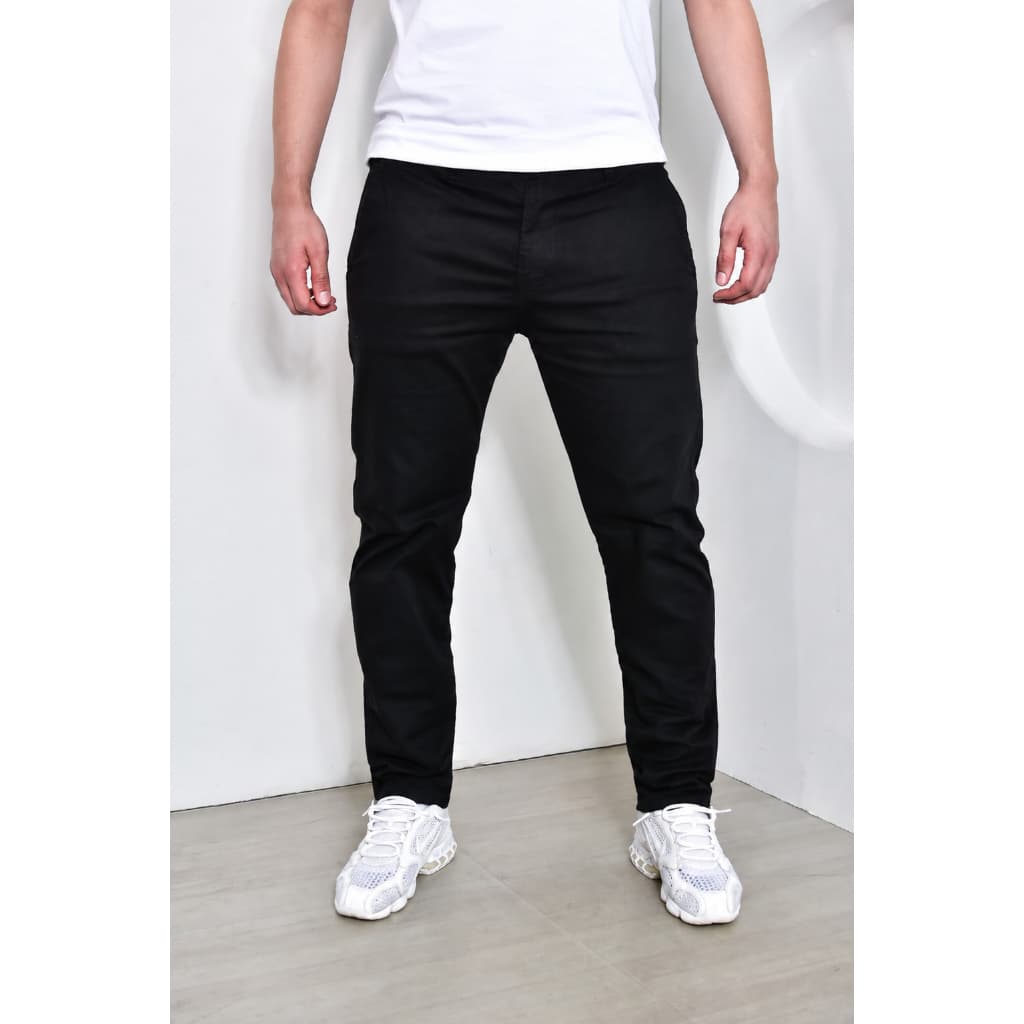 Calça Masculina Alfaiataria Sarja Slim Esporte Fino Com Elastano