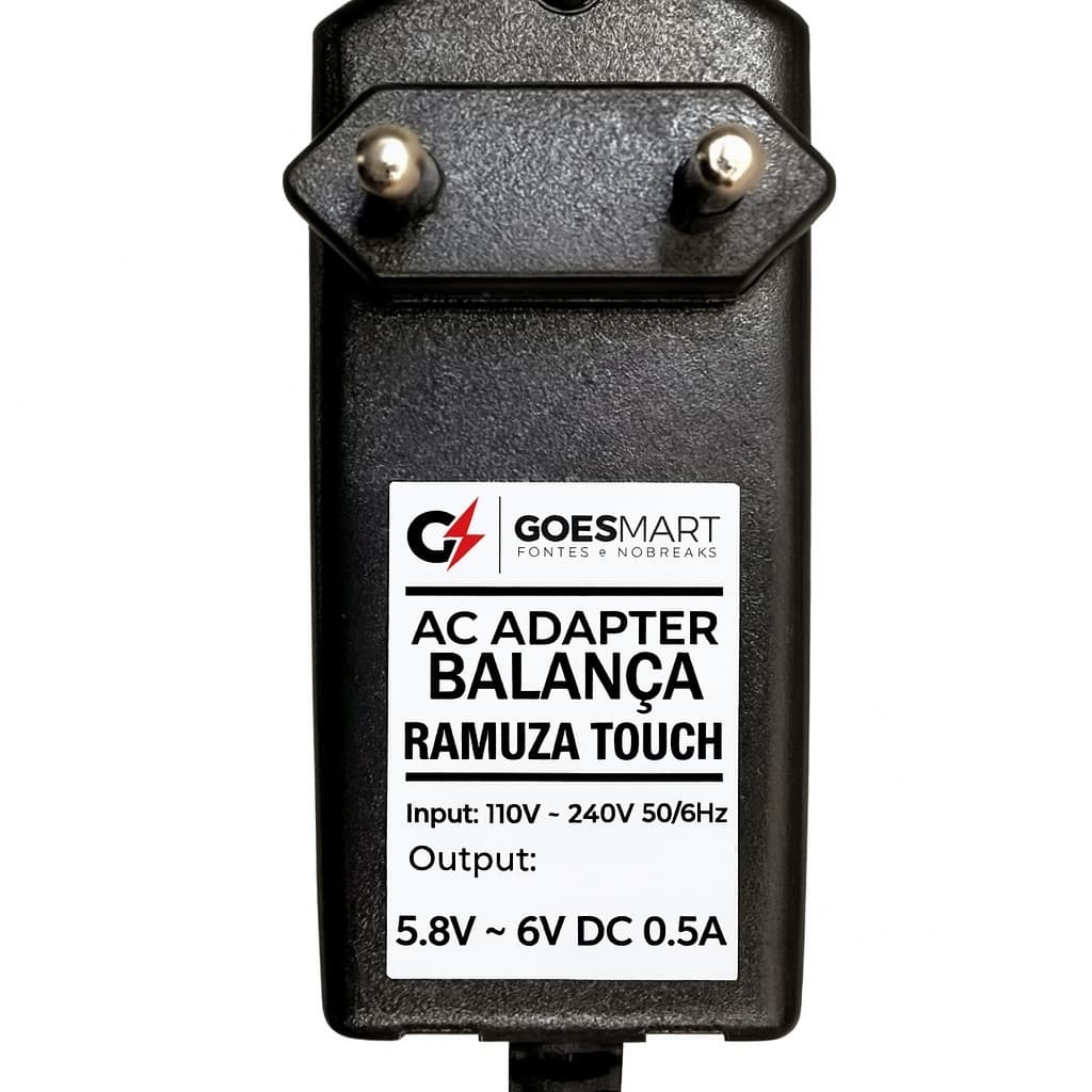 Fonte Carregador Ramuza Touch segura prática 6V 0.5A compacta