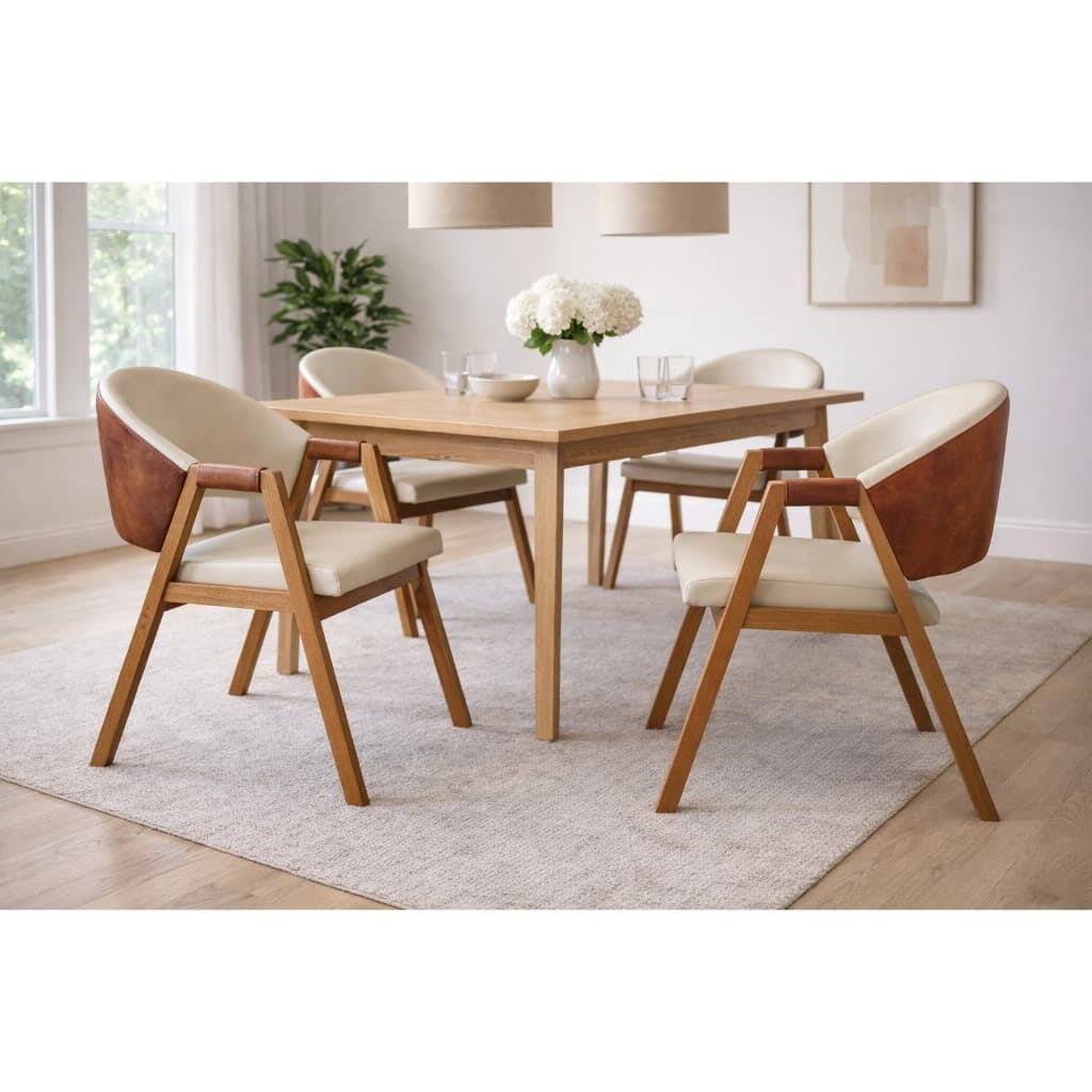 Cadeira Decorativa Luiza Para Mesa de Jantar Reforçada material sintético