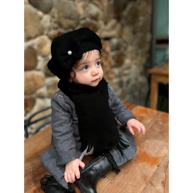 Cachecol + Boina Várias Cores (Kit Infantil Criança Menina Inverno Modinha Bloqueirinha)