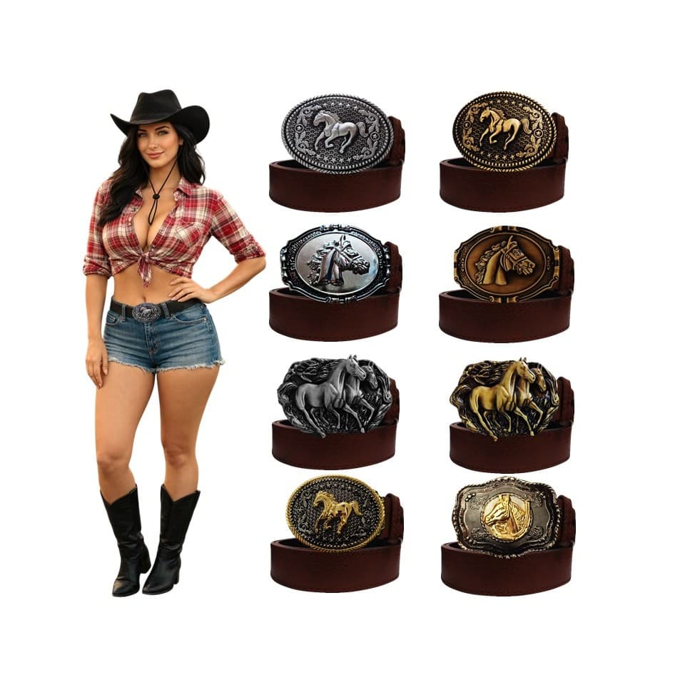 CINTO FIVELA COUNTRY MARROM FEMININO RODEIO CASTELA FESTA JUNINA SÃO JOÃO