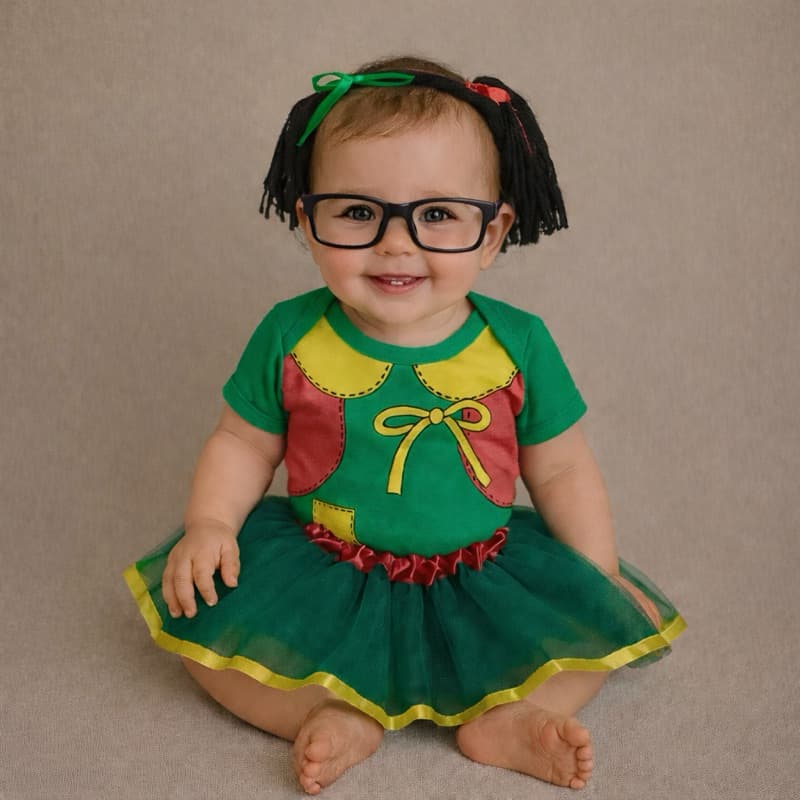 Body de Bebe Tematico da Chiquinha Body + Óculos turma do Chaves Fantasia infatil