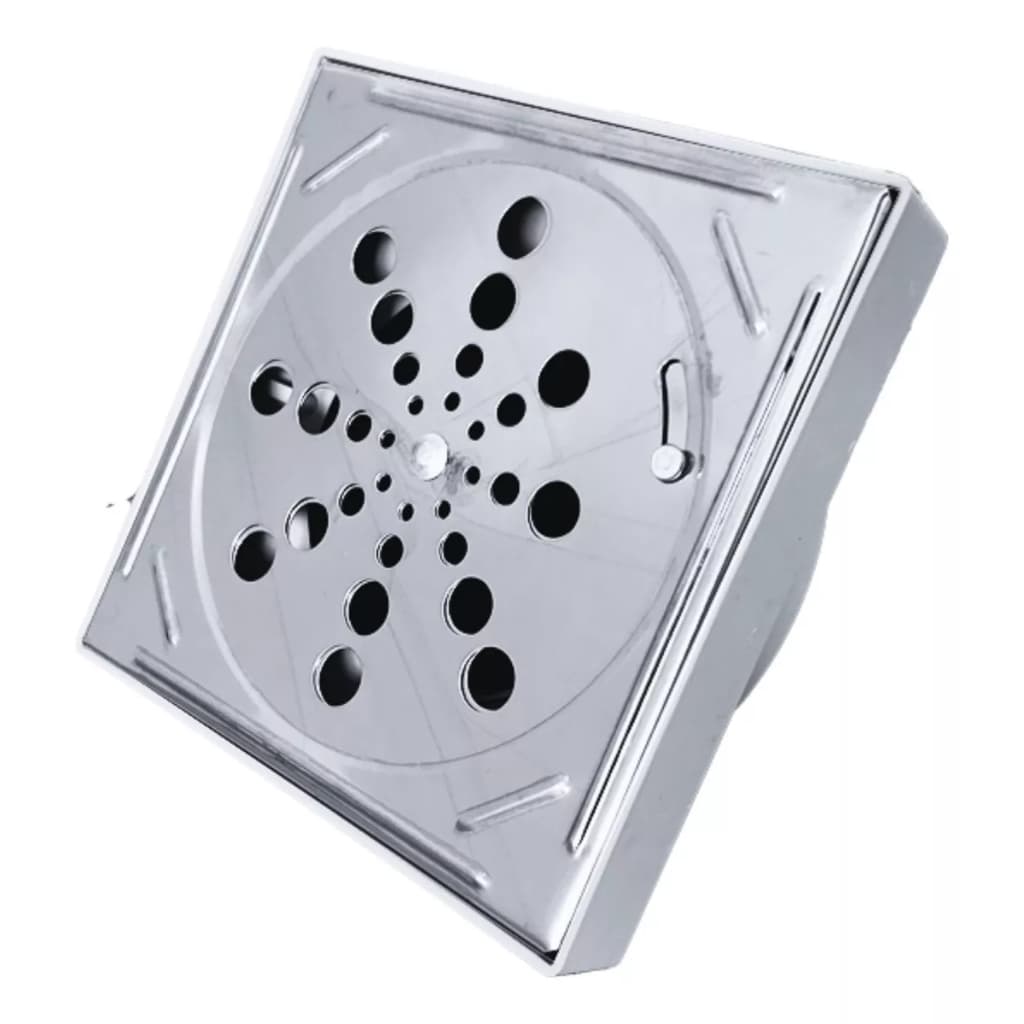 Ralo Inox 15x15 Abre E Fecha Com Saida Para Baixo Piso