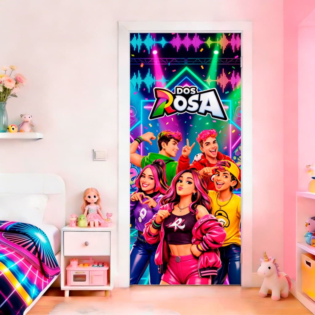 Capa de Porta Decoração Emily Vick Dos Rosa