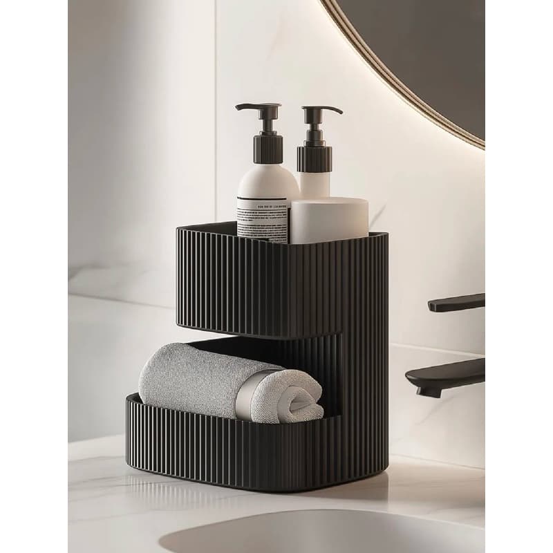 Organizador Moderno para Banheiro, organizador duplo para banheiro.
