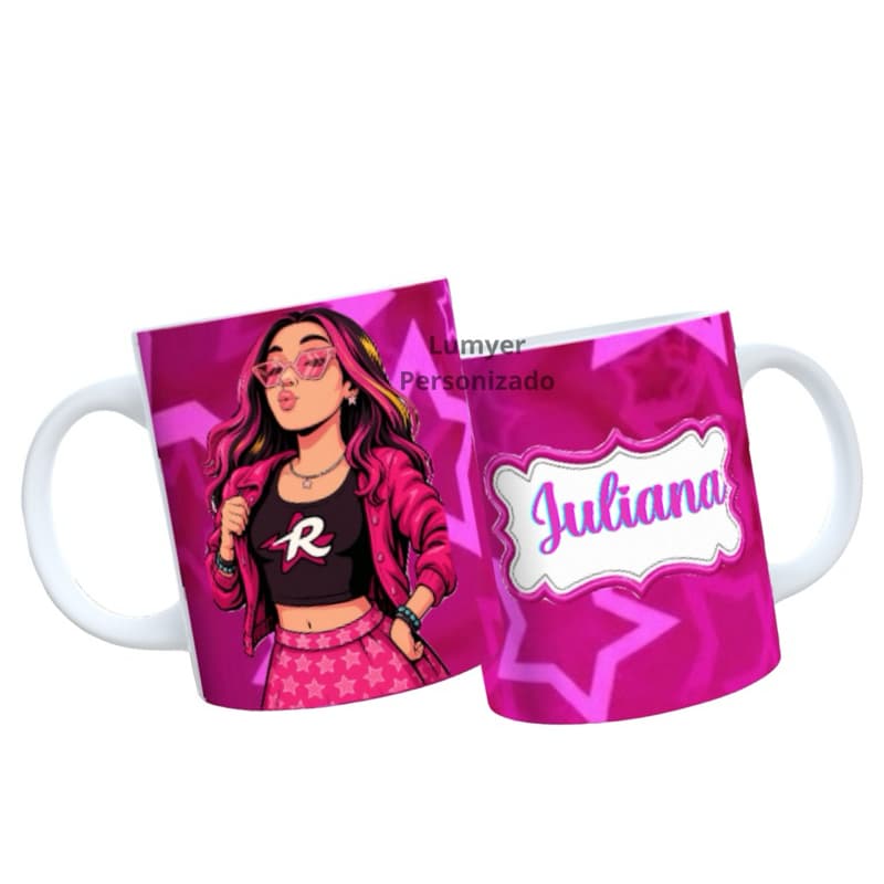 Caneca Personalizada Emilly Vick Os Rosa 325 ml Presente