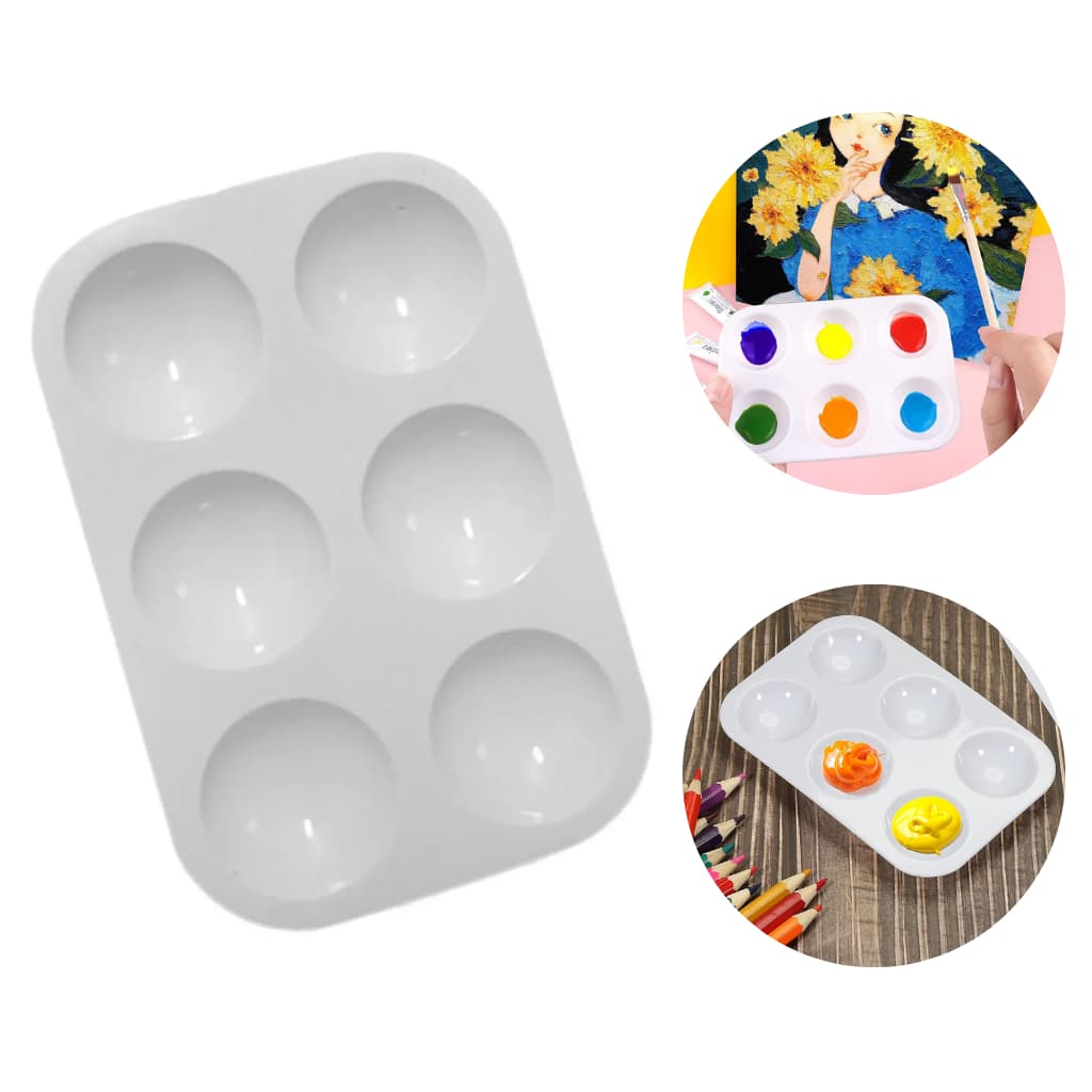 Bandeja Paleta Godê Ovo Para Pinturas Tinta Aquarela Escolar Artesanato