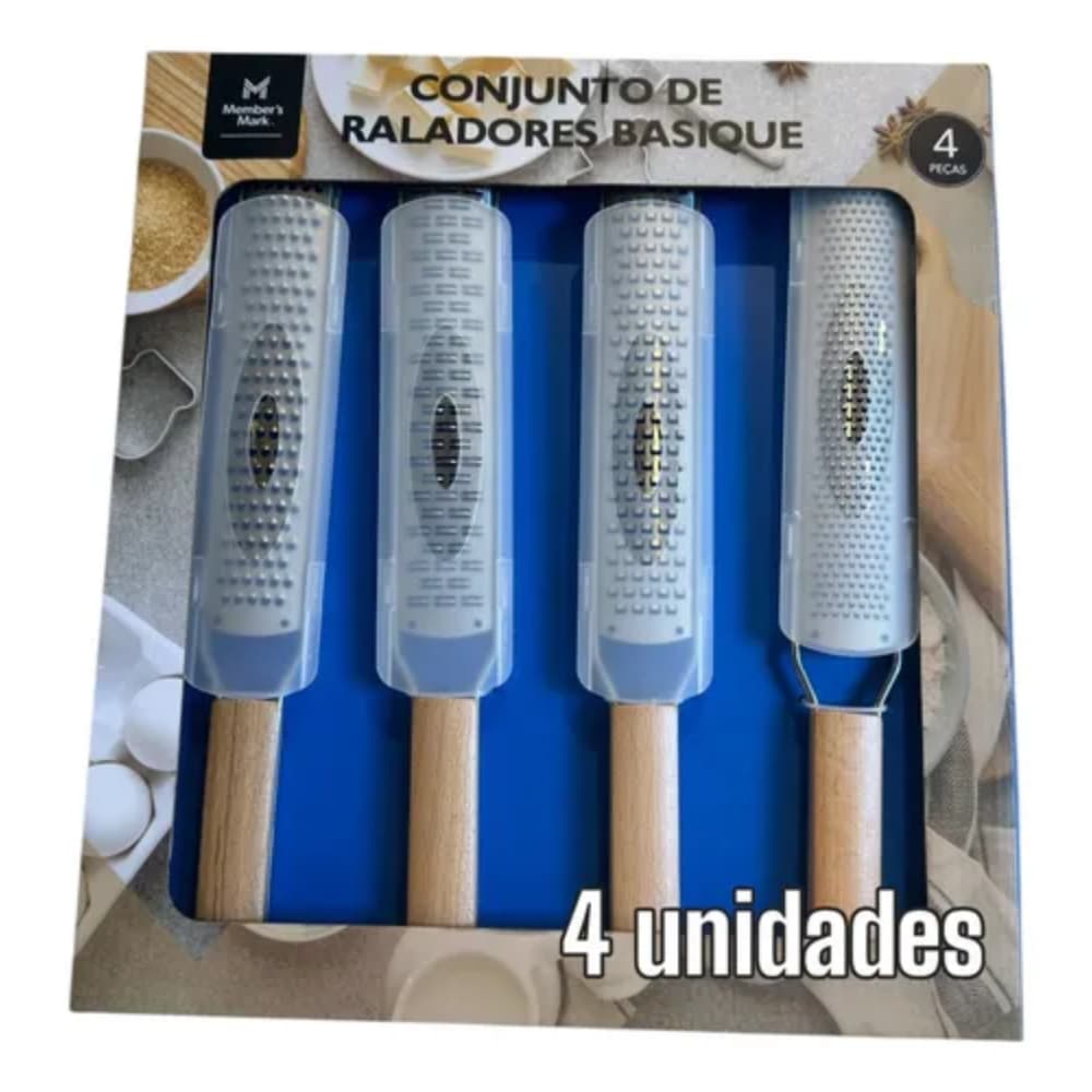 Conjunto de Raladores Basique Member's Mark 4 Peças