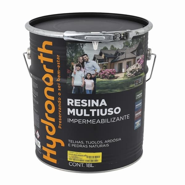 Resina Multiuso Impermeabilizante 18L Hidronorth Fosca Incolor