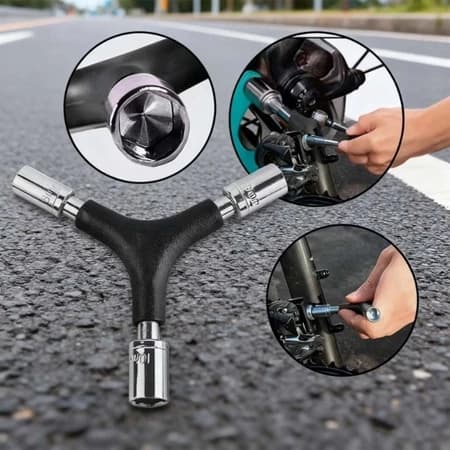 Chave Y Allen 8/9/10mm - Ergonômica Portátil, Ideal para Manutenção de Bicicleta & Skate