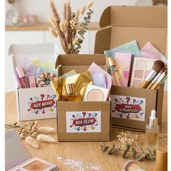 Kit Box Surpresa de Maquiagem e Cosméticos - Produtos de Primeira Linha e Qualidade