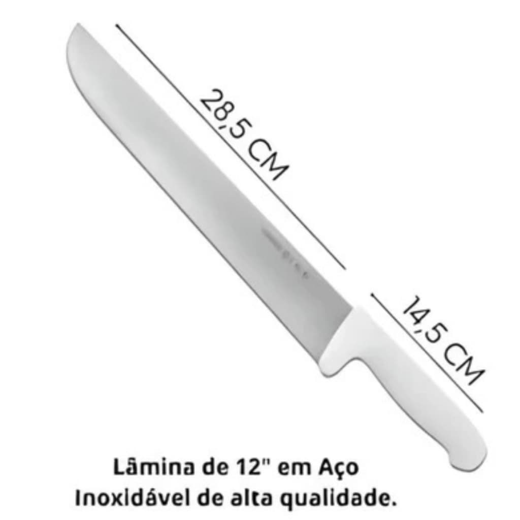 Faca Açougueiro Corta Osso Facão Resistente Aço Inox Profissional Promoção