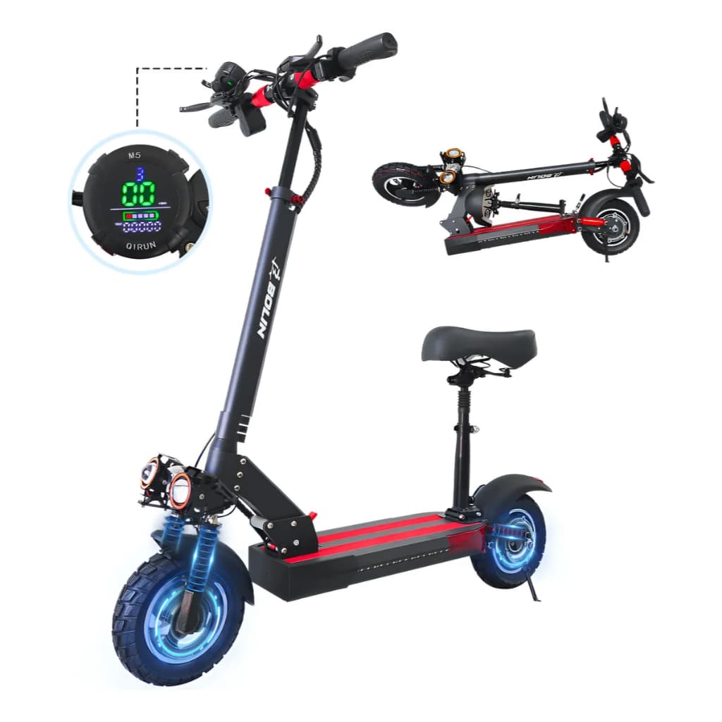 PATINETE ELÉTRICO T10  800W 48V 10AH COM BANCO E CARTÃO NFC
