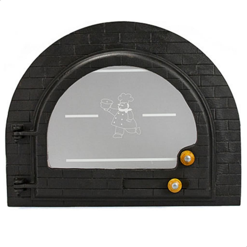 Porta Iglo Vidro Pizza (Alumínio Fundido)