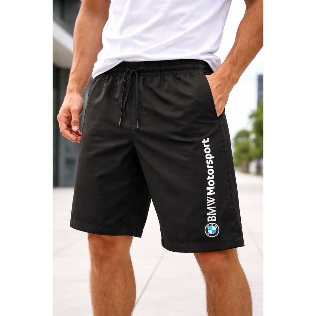Bermuda BMW motorsport Masculina Tactel Com Bolsos Laterais