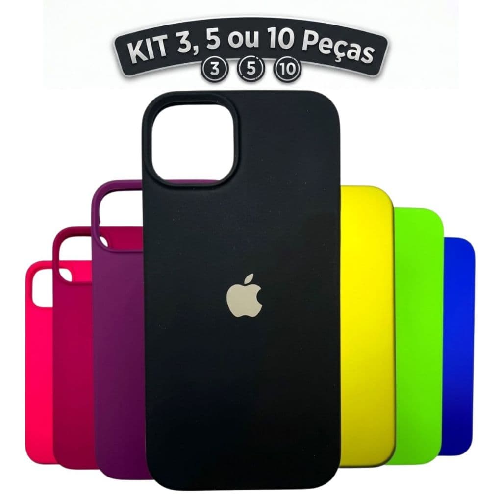 Capinha iPhone Silicone Case Aveludada MagSafe iPhones 6/7/8/X/XS/XR/11/12/13/14/15/16 Pro Max