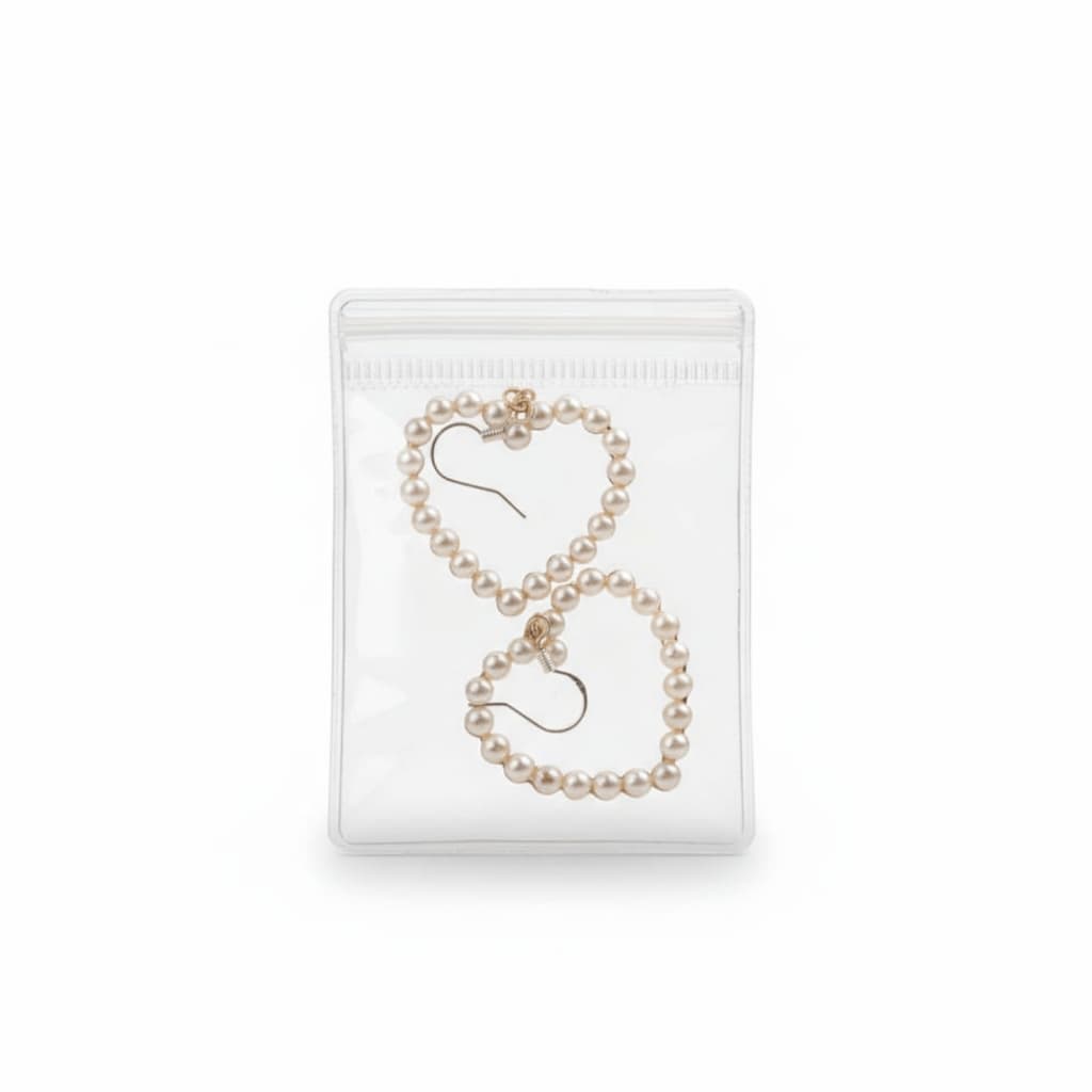 Saquinho Zip Transparente PE Alta Resistência 4x6  cm Joias Bijuterias Proteção Organização