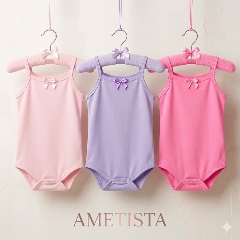 Kit 3 ou 6 Body Bebe Menina Alcinha Roupinha de Bebê Menina Verão