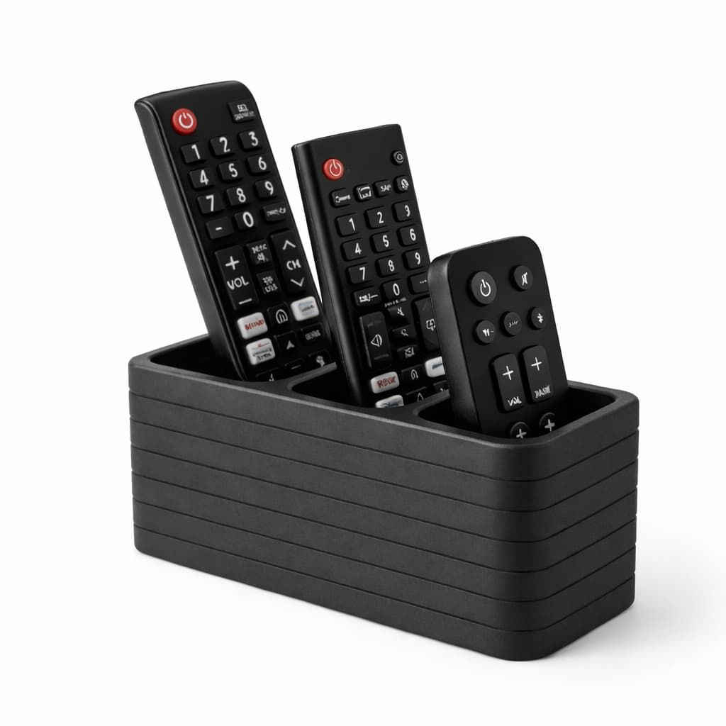 Porta Controle Remoto Moderno – Organizador com 1, 2 ou 3 Compartimentos