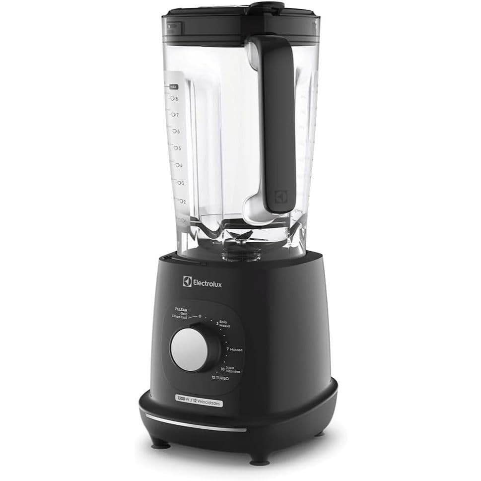 Liquidificador Electrolux 1300W 3,2L Efficient TriForce 3 Velocidades Preto (EBL1300) - 127V