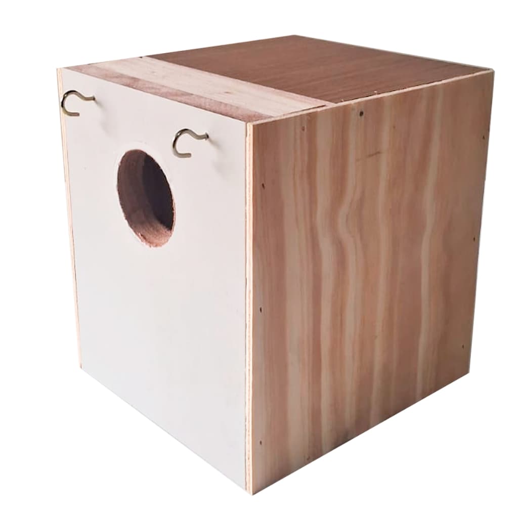 Ninho Externo Para Agapornis E Periquito Inglês Em MDF Caixa Ninho Para Aves Ventilado Criação