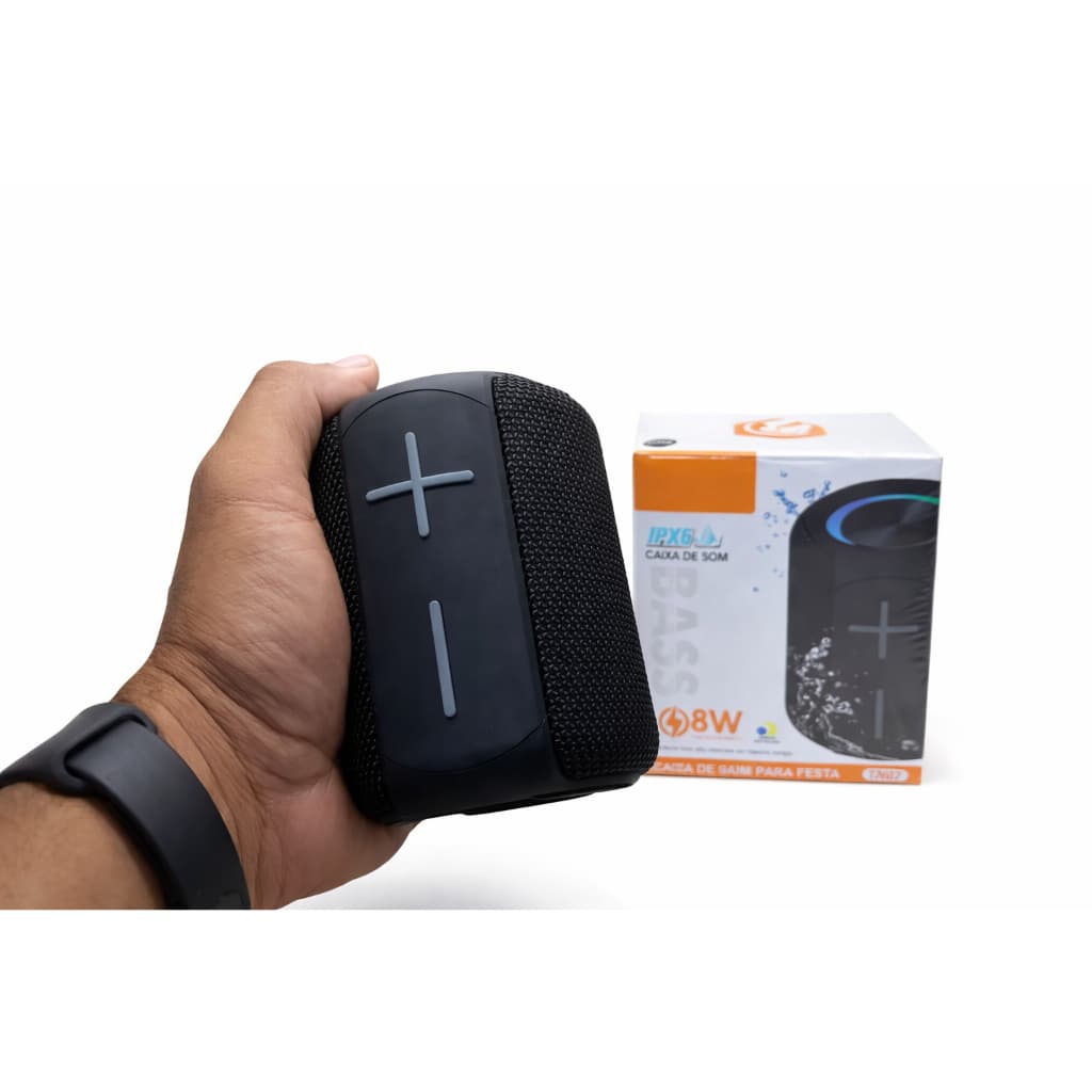 Caixa de Som Bluetooth Portátil 8W IPX6 Resistente à Água Som Potente