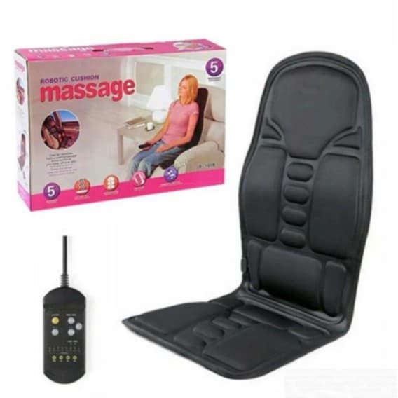 Assento Massageador Elétrico Controle Aliviar Dores Lombar Coluna Pescoço Veicular Escritório 8 Modos 3 Intensidade 3036