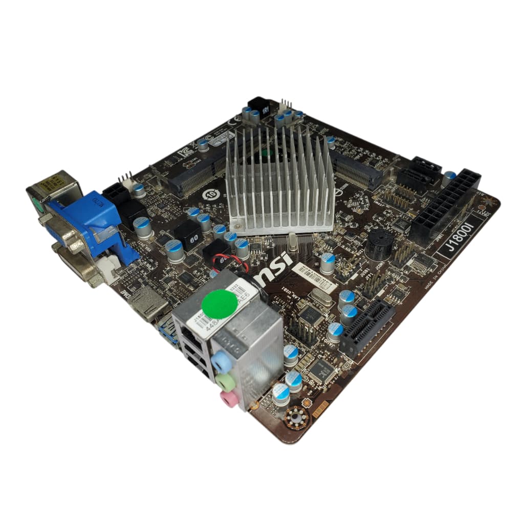 Placa Mae MSI J1800I Mini ITX Intel Celeron J1800 DDR3 Integrado Sem Espelho