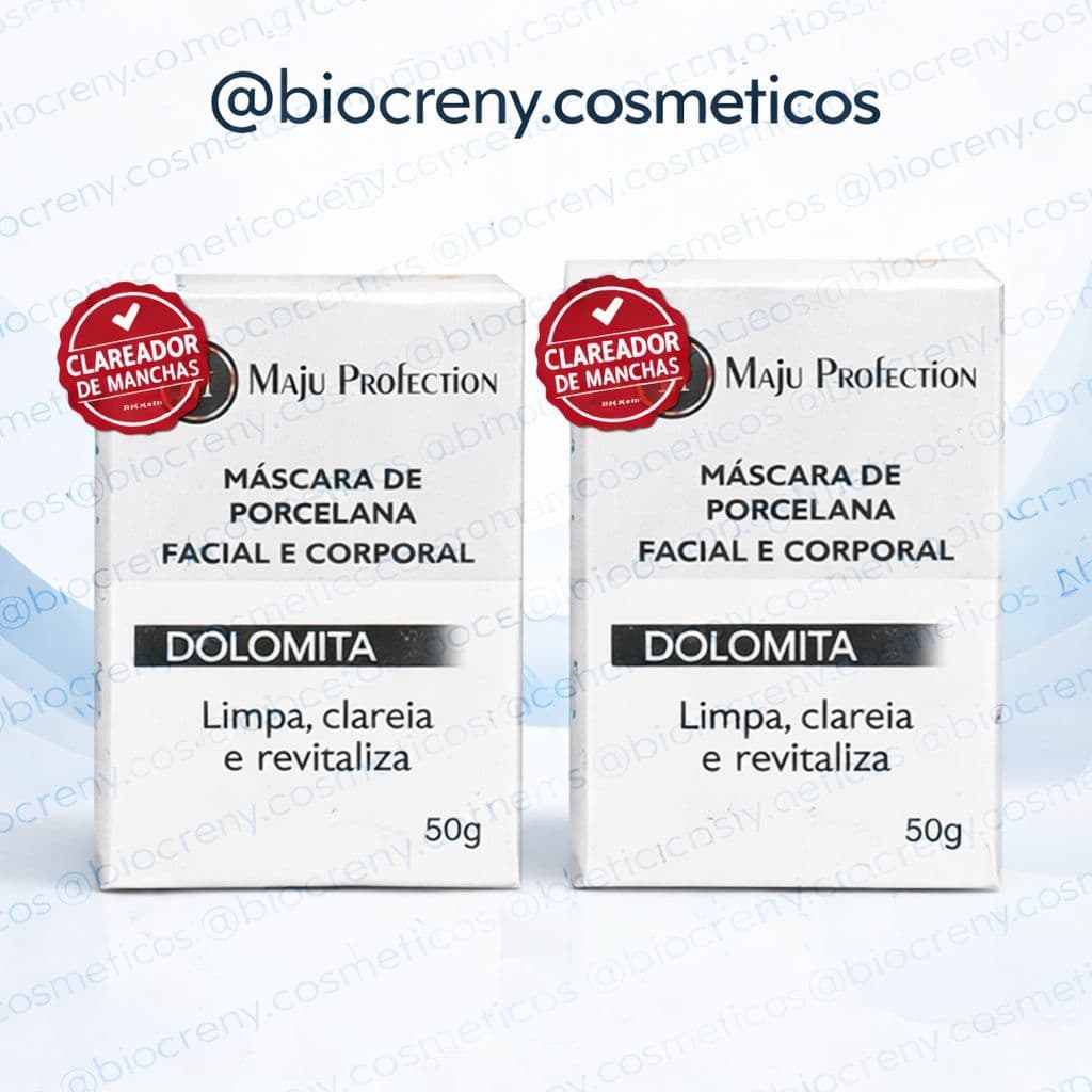 KIT 2 Creme Anti Rugas Dolomita Clareador de Manchas Rejuvenescedor Facial  Melasma Espinhas