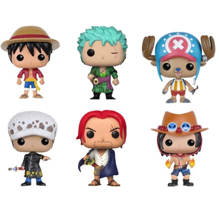 Boneco Colecionável One Piece, OP COM e SEM CAIXA Personalizada - Luffy, Zoro, Nami, Usopp, Sanji, Robin, Brook, Chooper