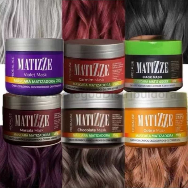 Máscara Matizadora Tonalizante Sem Amônia Preto - Resultado 100% Natural 300g Pronta Entrega MATIZZE