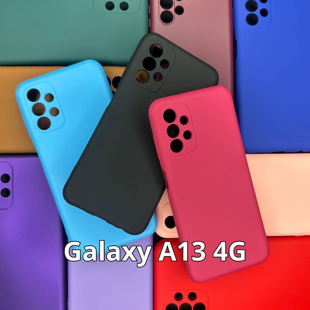 Capa Samsung Galaxy A13 4G Capinha Silicone Aveludada + Película 3D Kit Proteção