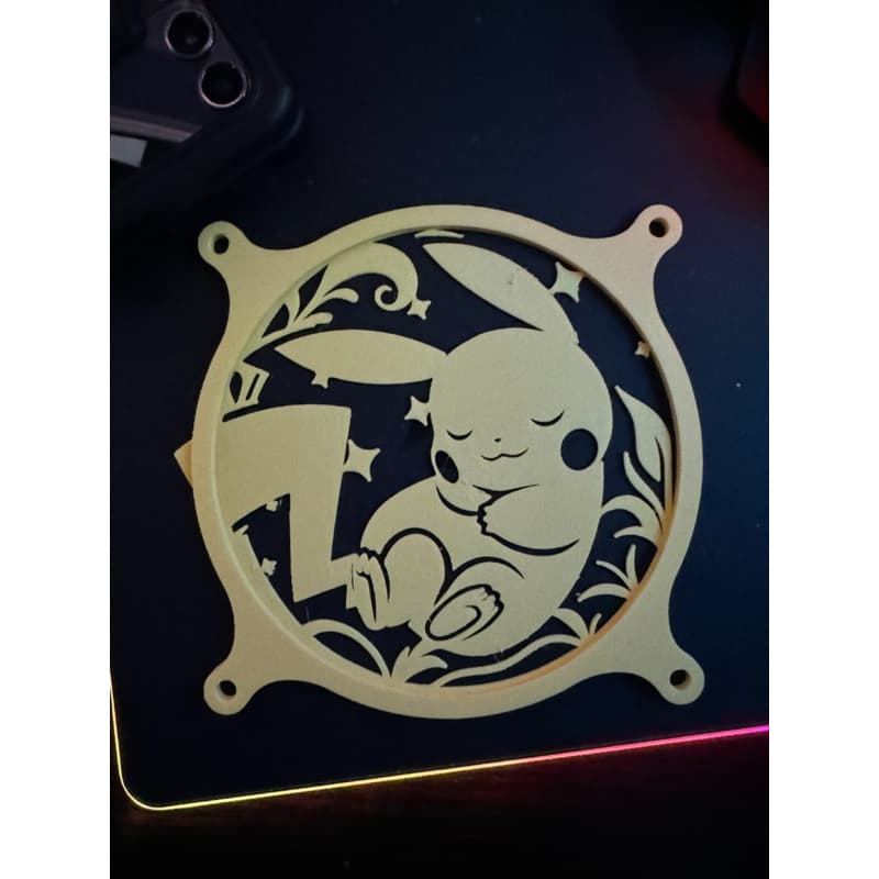 Capa Decorativa para Cooler 120mm – Pikachu