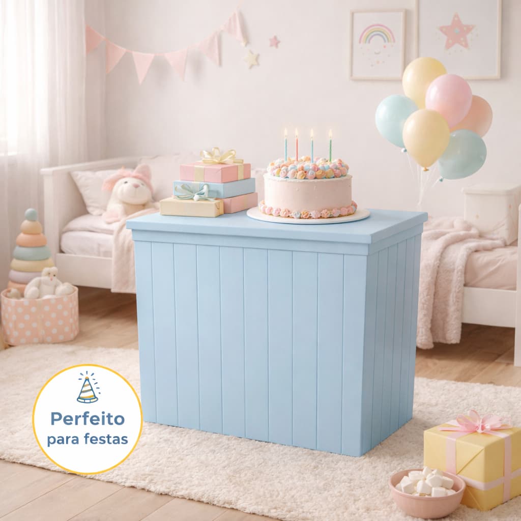 Mesa Dobravel Decoração Festa Decorado Azul