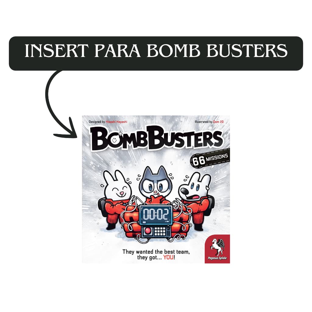 Insert para Bomb Busters Board Game BG Boardgame Jogo de Tabuleiro Organizador