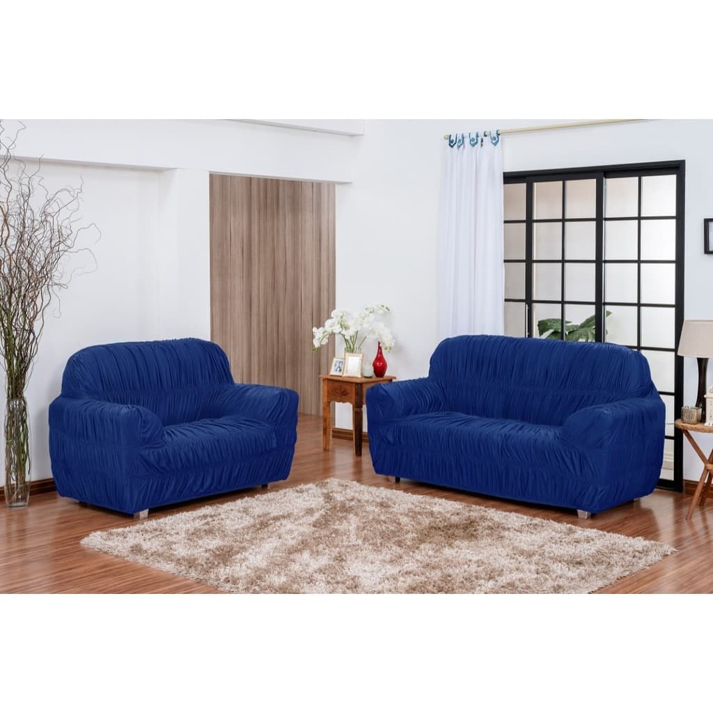 Capa Para Sofa Em Malha 3 x 2 Lugares Otimo Para Decoração Oferta