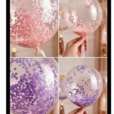 Mini Paetês Coração 5g– Ideal para Balão Bubble, Resina e Artesanato