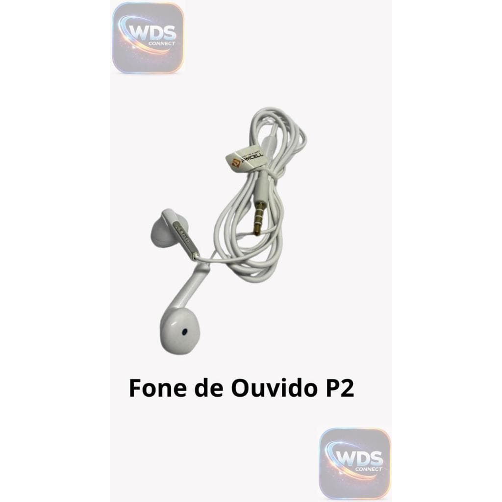 Fone de Ouvido P'CELL F0-19 P2 com Microfone - Som Claro e Conforto!