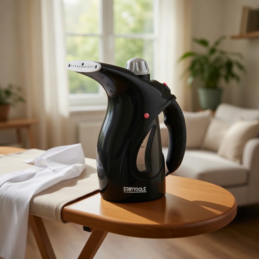 Passadeira Ferro A Vapor Portatil 127V Roupas Passar Facil Pratica Eficiente Preta