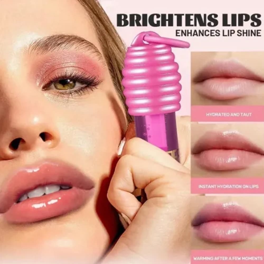 Gloss Labial Liphoney Rosa Irmãs Pina Brilho Intenso Hidratante 5g Efeito Glow