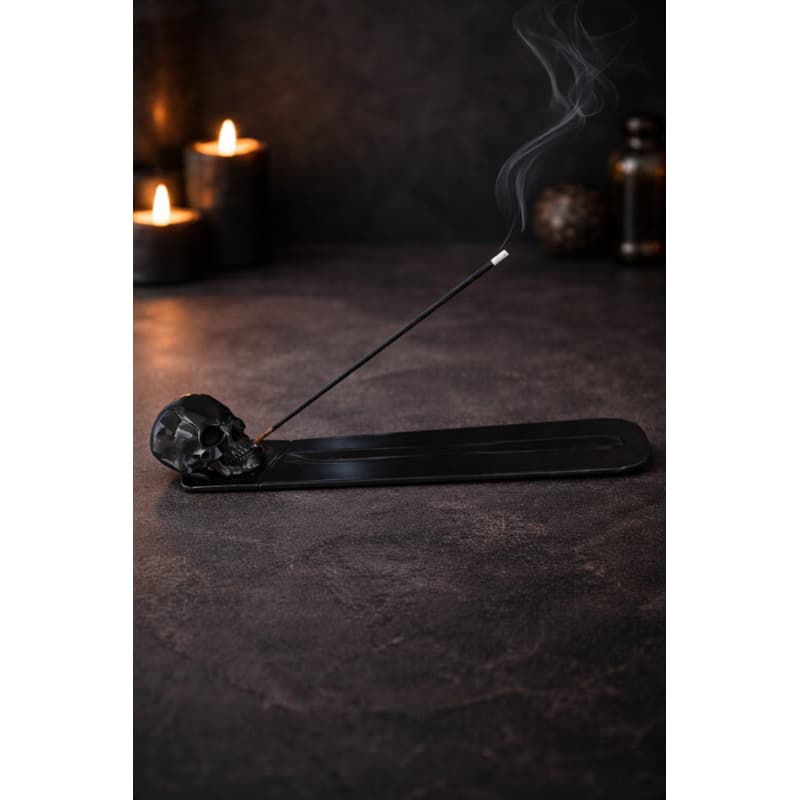 Incensario Porta Incenso Caveira Decorativo – Suporte para Incenso Plastico