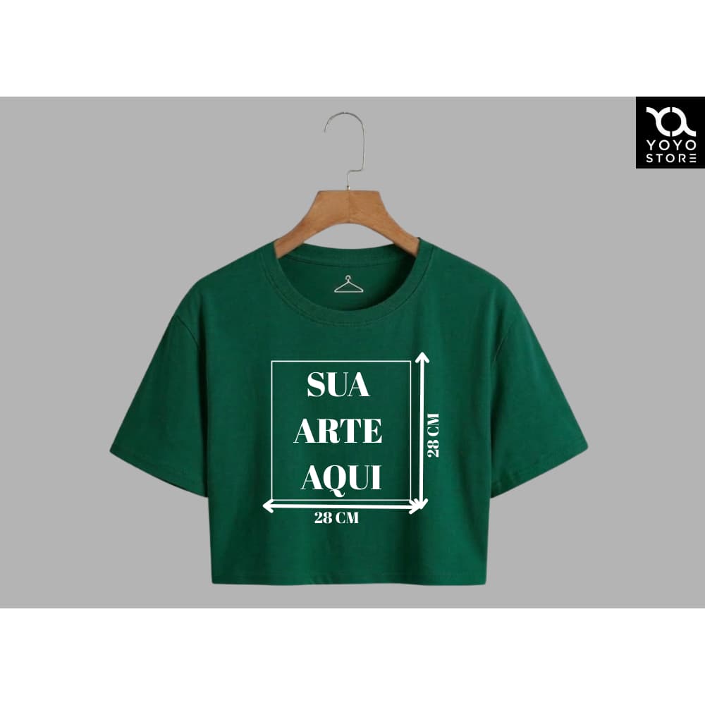 CROPPED FEMININO PERSONALIZADO FRASES CRIATIVAS OU ENGRAÇADAS NA SUA ROUPA
