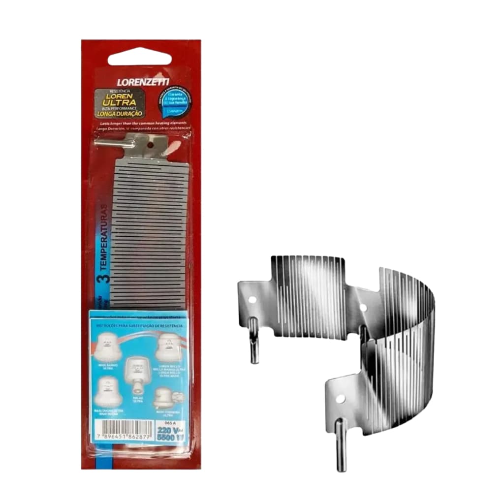 Resistência Lorenzetti Maxi Ducha Ultra 220v 5500w Escovado