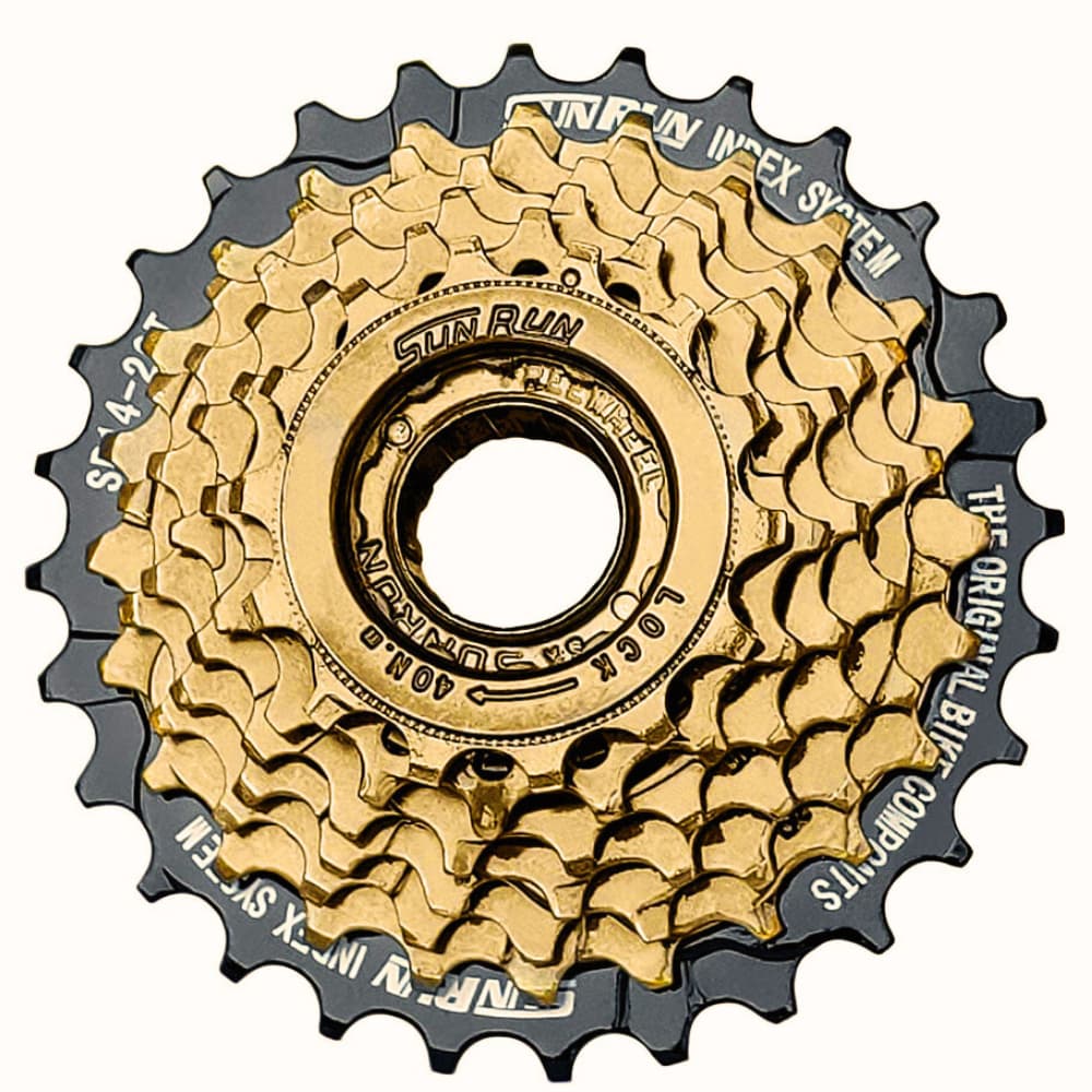 Catraca roda livre 7v Index Sunrun 14/28 dentes cubo rosca para bicicleta bike