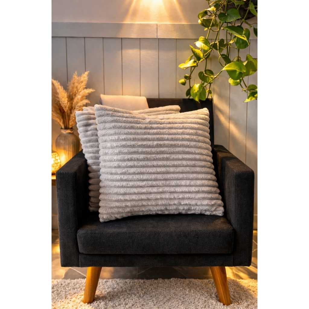 Kit 2 Capa de almofada Wave  Peluciada  Luxo Soft Decoração Sofa Sala 43x43
