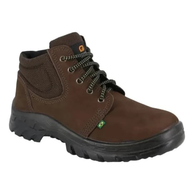 Bota De Segurança Nobuck Couro Epi Com Ca Bico Pvc Ecosafety